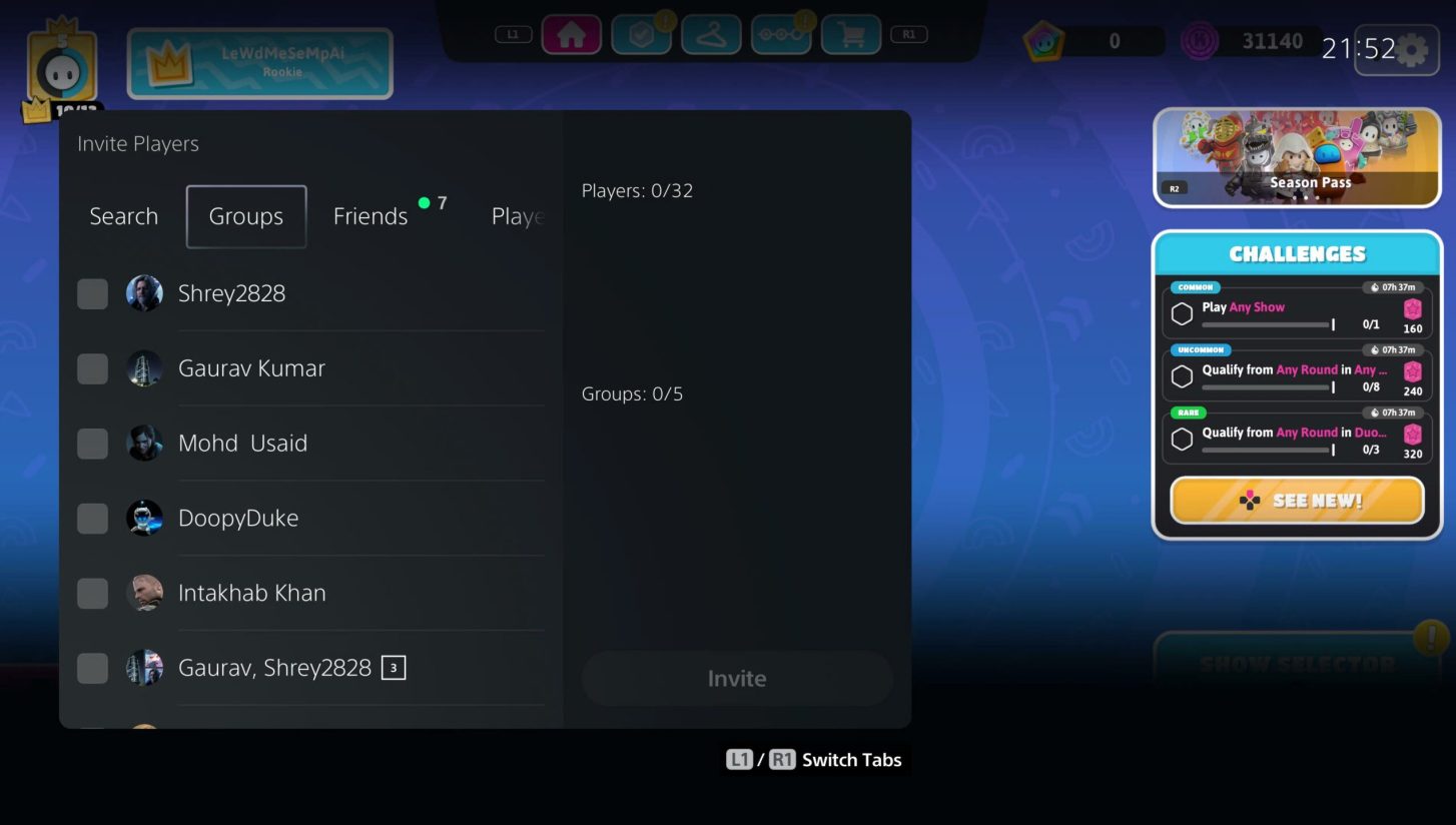 How to Invite Friends on Fall Guys PS4 and PS5 Touch, Tap, Play