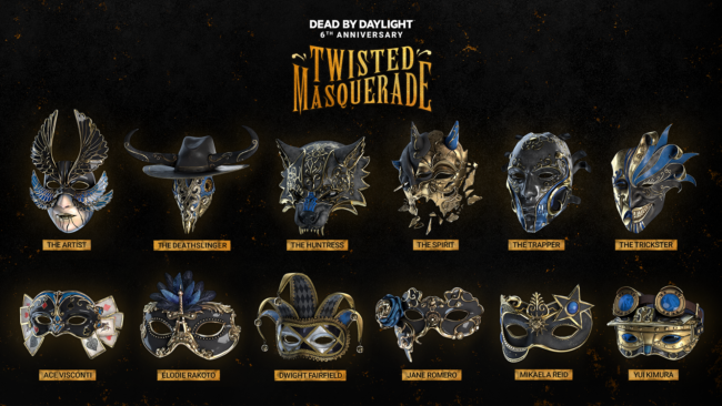 dead by daylight anniversary masquerade masks