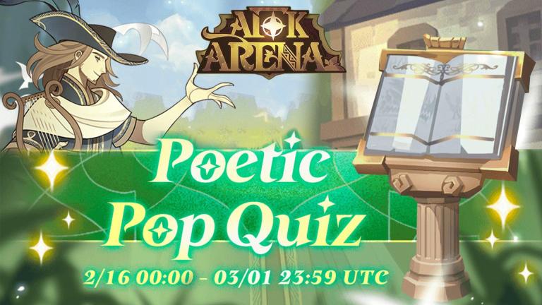 Poetic Pop Quiz AFK Arena Answers (February 2023) - Touch, Tap, Play