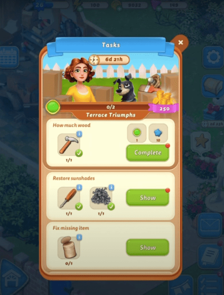 terrace triumph merge mansion event