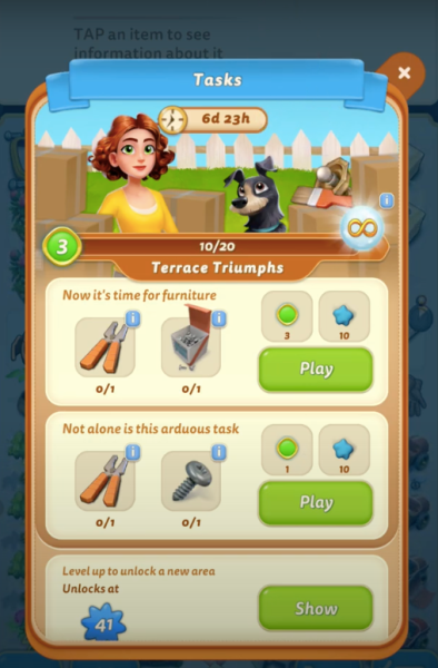 terrace triumph merge mansion event