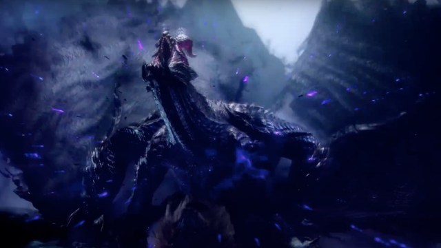 Gore Magala standing in Monster Hunter Rise Sunbreak