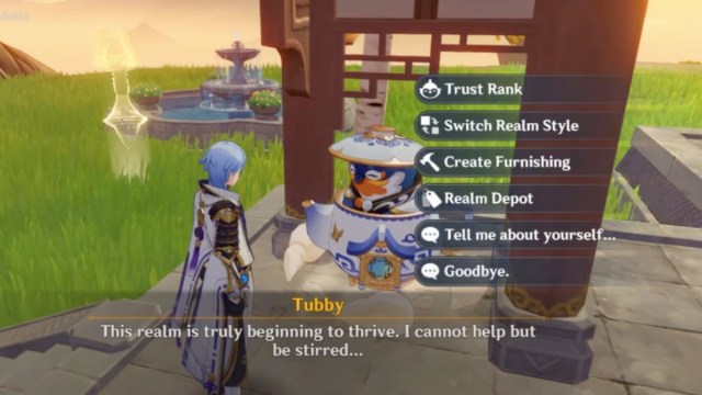 talking to tubby the bird in genshin impact
