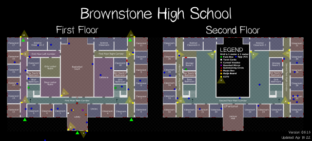 brownstone high school phasmaphobia map cursed objects