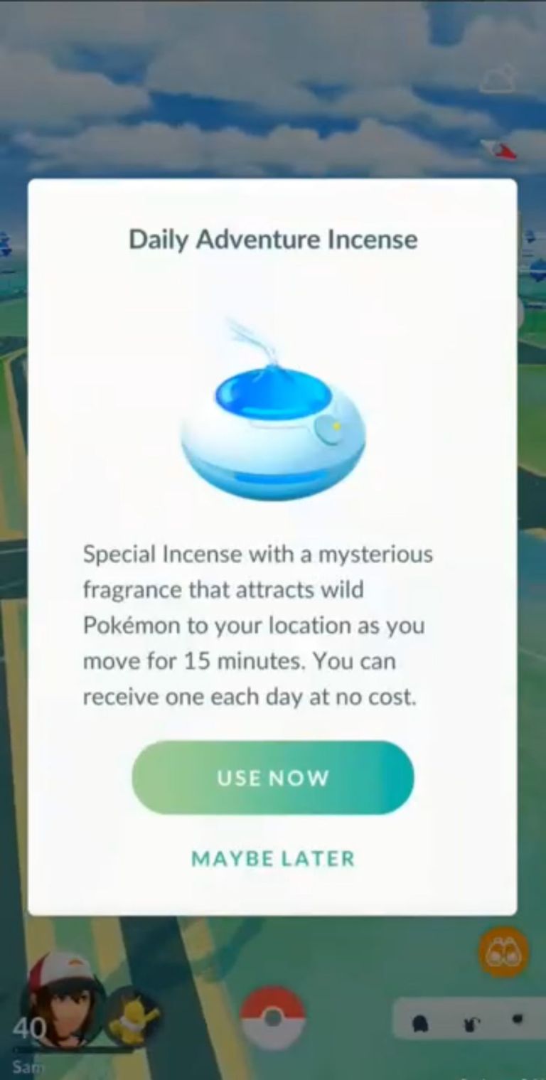 What is Daily Adventure Incense in Pokemon Go? Answered Touch, Tap