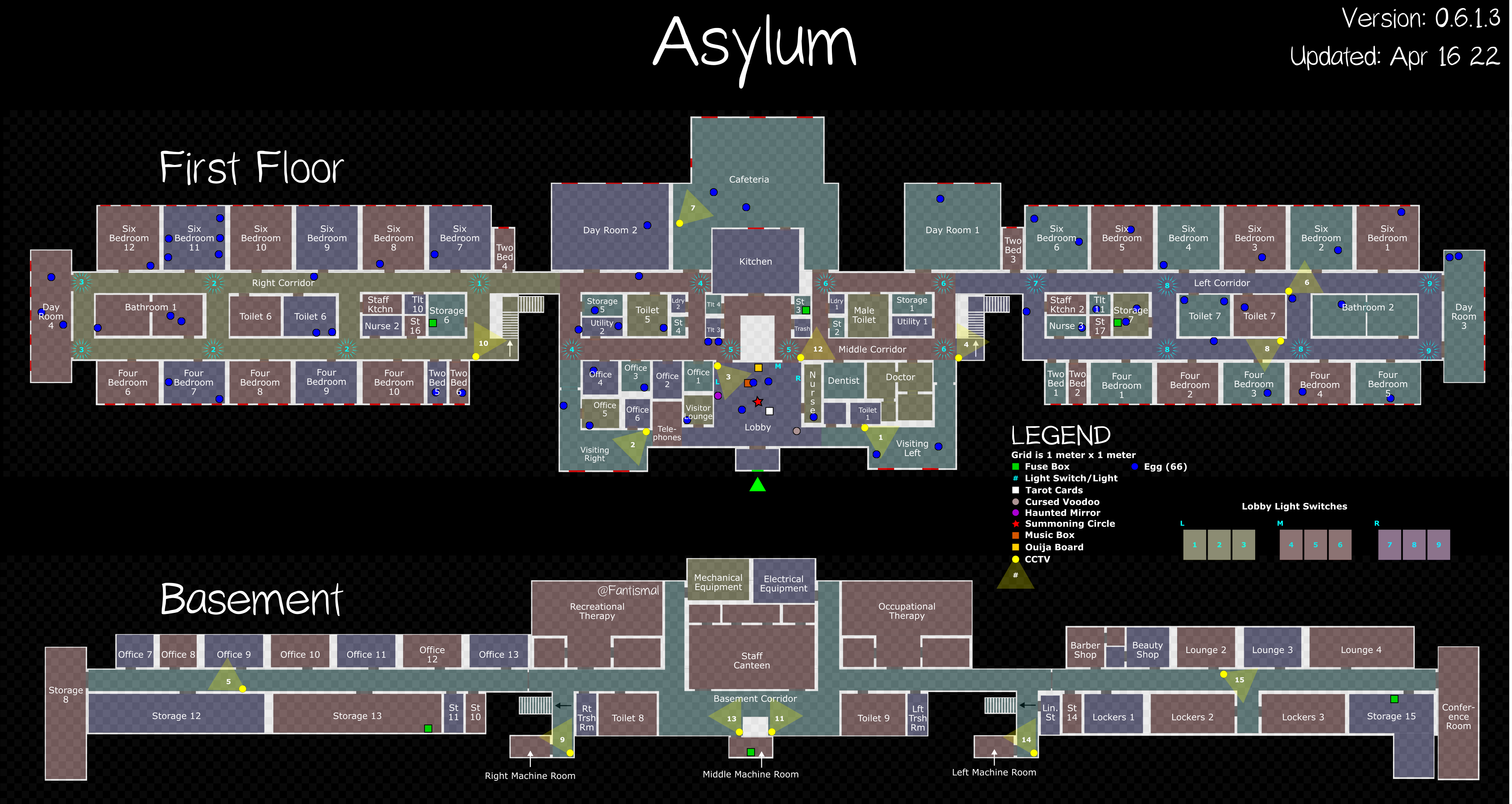 asylum phasmophobia cursed item locations