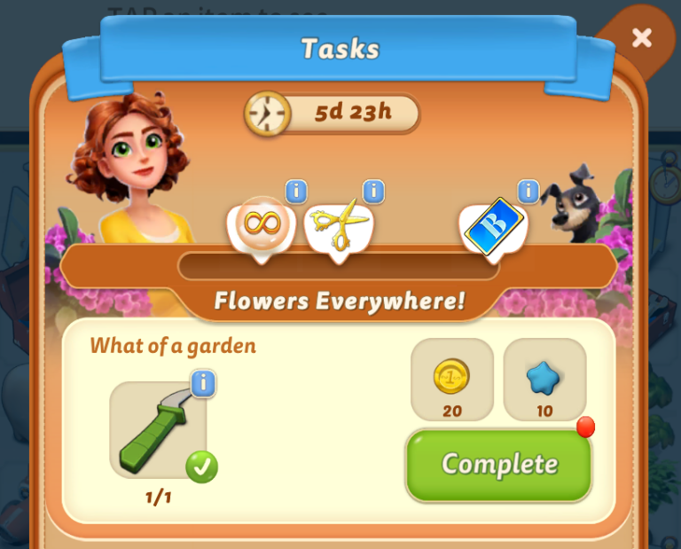 Merge Mansion Flowers Everywhere Event Tasks and Rewards Guide Touch