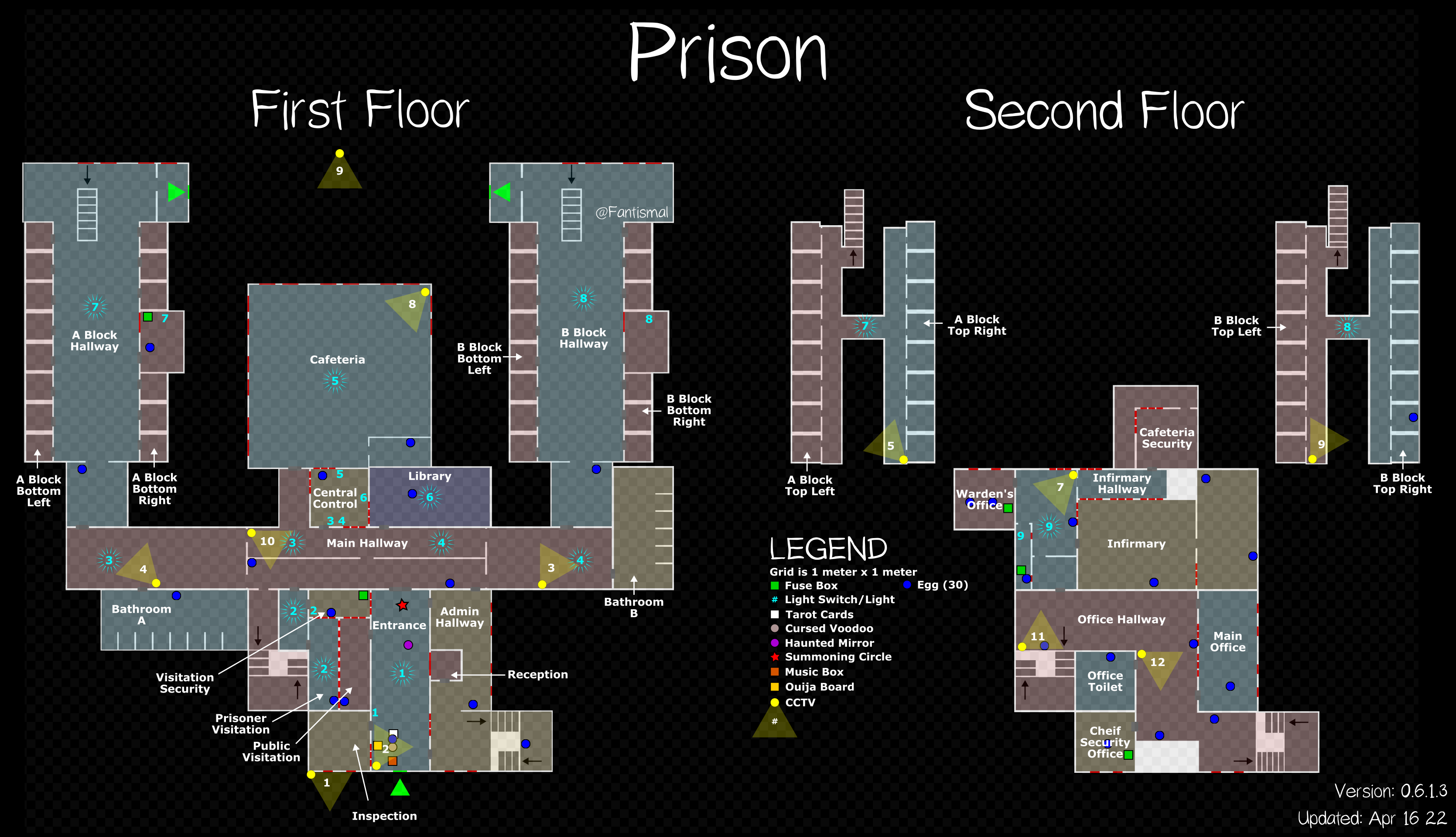 prison phasmophobia cursed object location