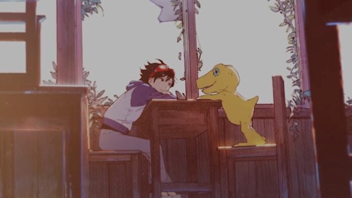 agumon with his human in digimon survive