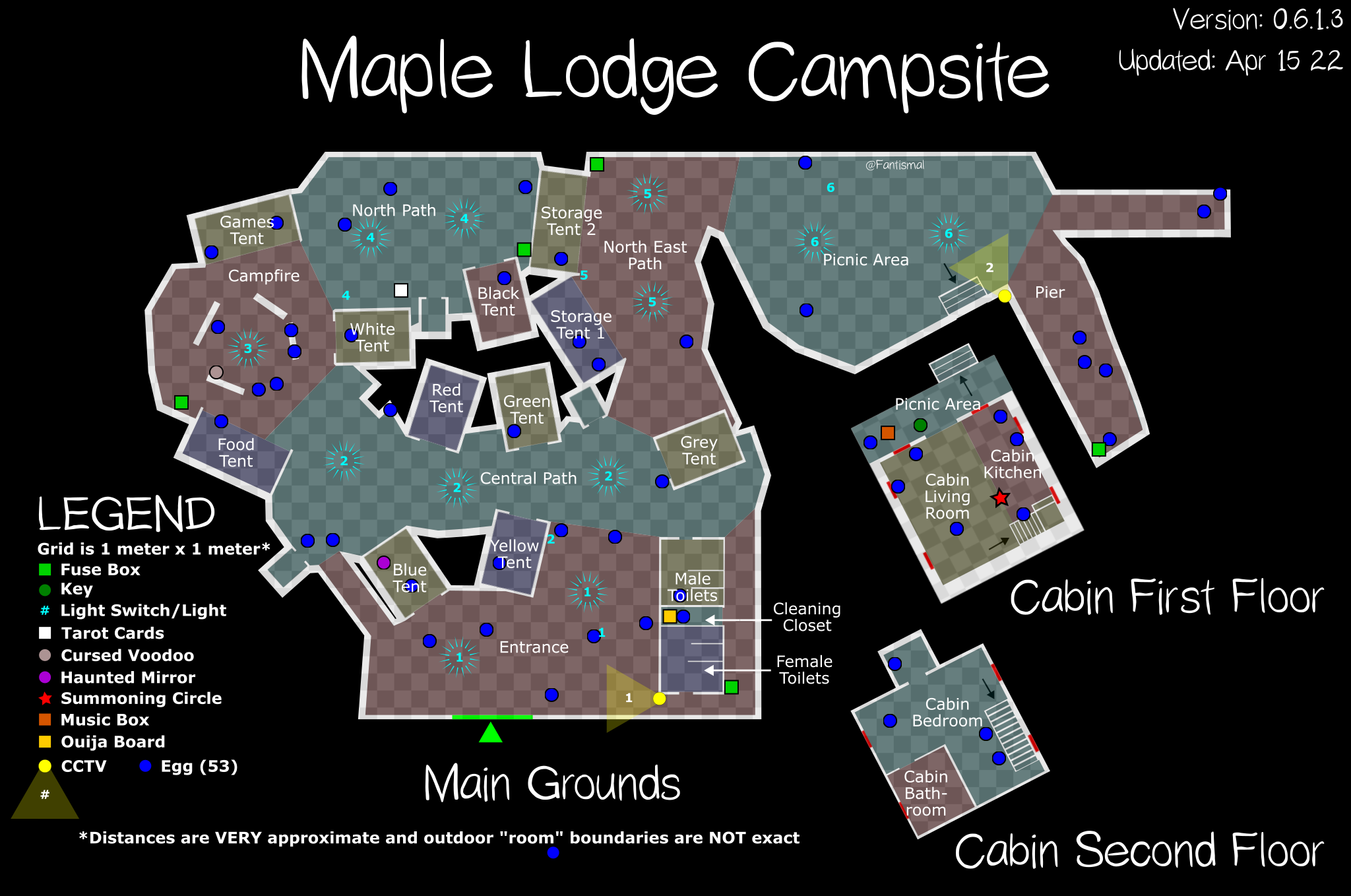 maple lodge phasmophobia cursed object location