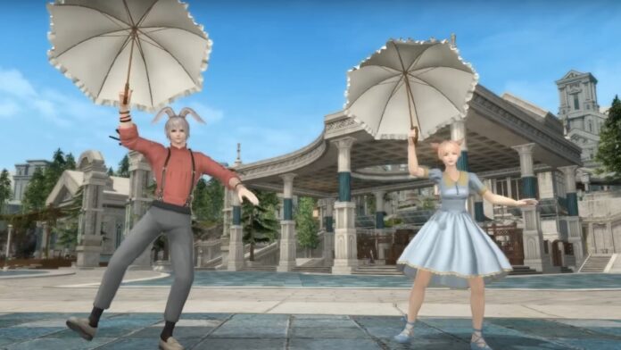 characters dancing in final fantasy 14
