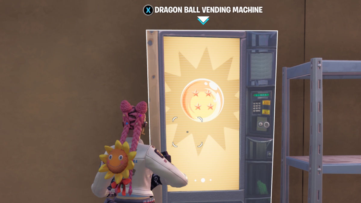 dragon ball fortnite vending machine