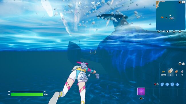 jumping while swimming fortnite