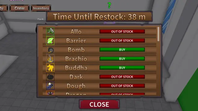All Devil Fruit Stock Chances in King Legacy Roblox - Touch, Tap, Play