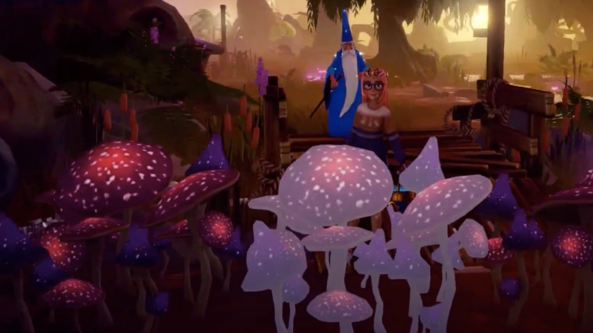purple mushrooms in disney dreamlight valley