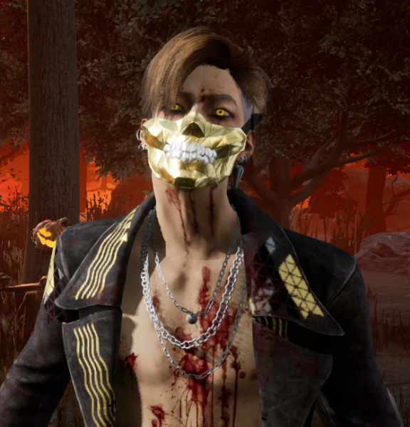 trickster golden skull mask dead by daylight 