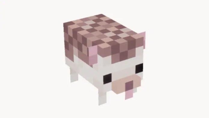 A hedgehog from Minecraft Dungeons.