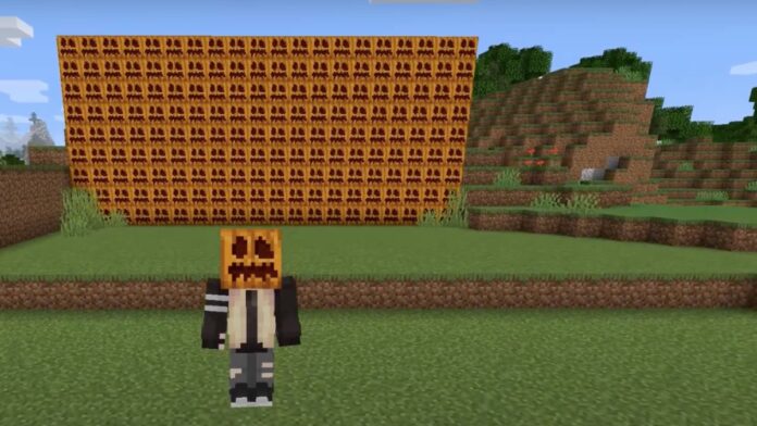 a pumpkin mask from minecraft a pumpkin mask from minecraft