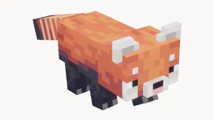 A red panda from Minecraft Dungeons.