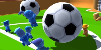 a soccer ball in stumble guys