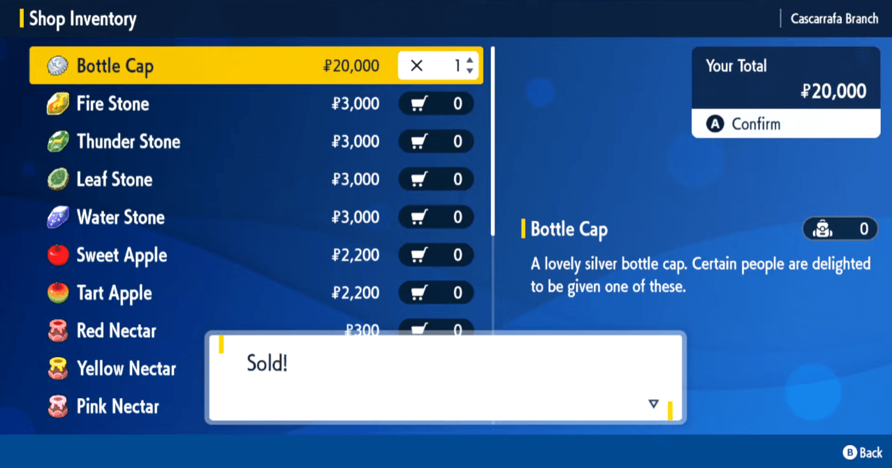 What Do Bottle Caps Do in Pokémon Scarlet and Violet? Guide Touch