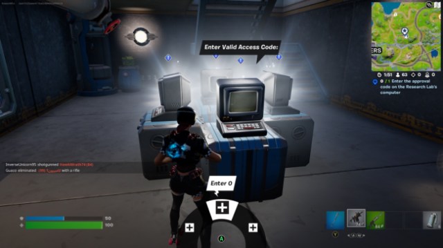 fortnite code terminal