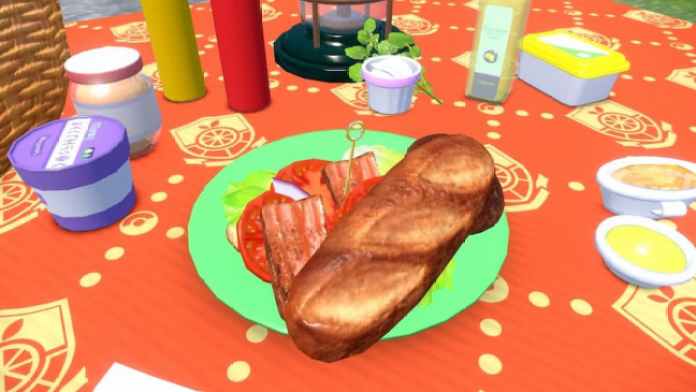 A sandwich in Pokemon Scarlet and Violet