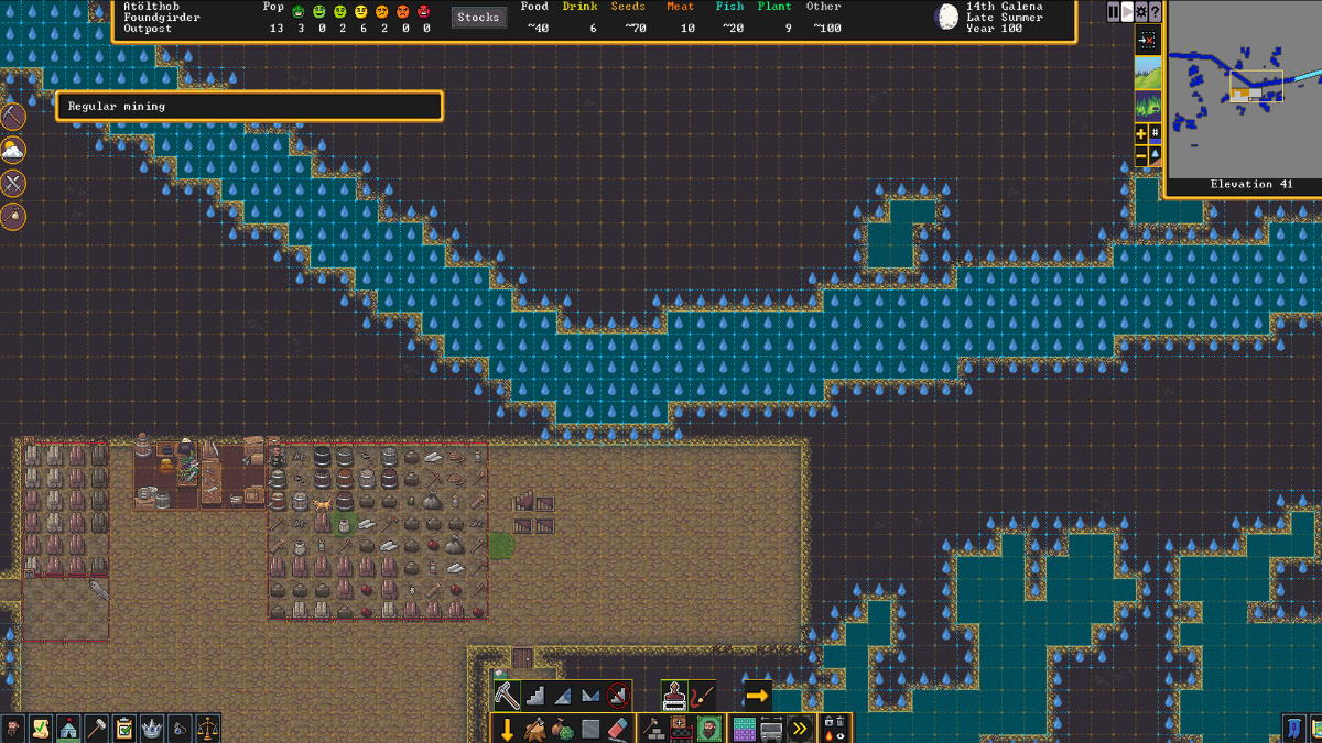 How to Deal With Light Aquifers in Dwarf Fortress Touch, Tap, Play