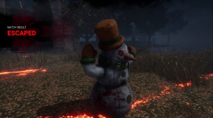escaped as snowman dead by daylight