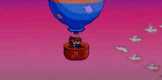 Hot air balloon ride in Stardew Valley
