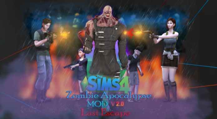 Zombie apocalypse Sacrificial mod for Sims 4