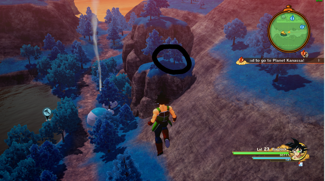 Where to Find Crescent Moon Nut in Dragon Ball Z Kakarot Touch, Tap