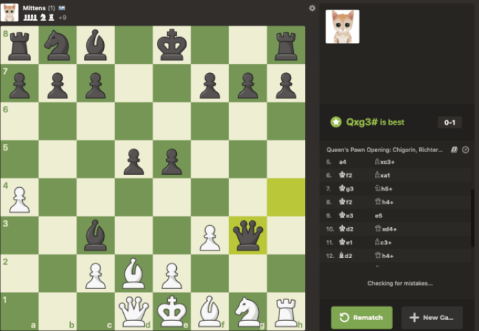 mittens game chess