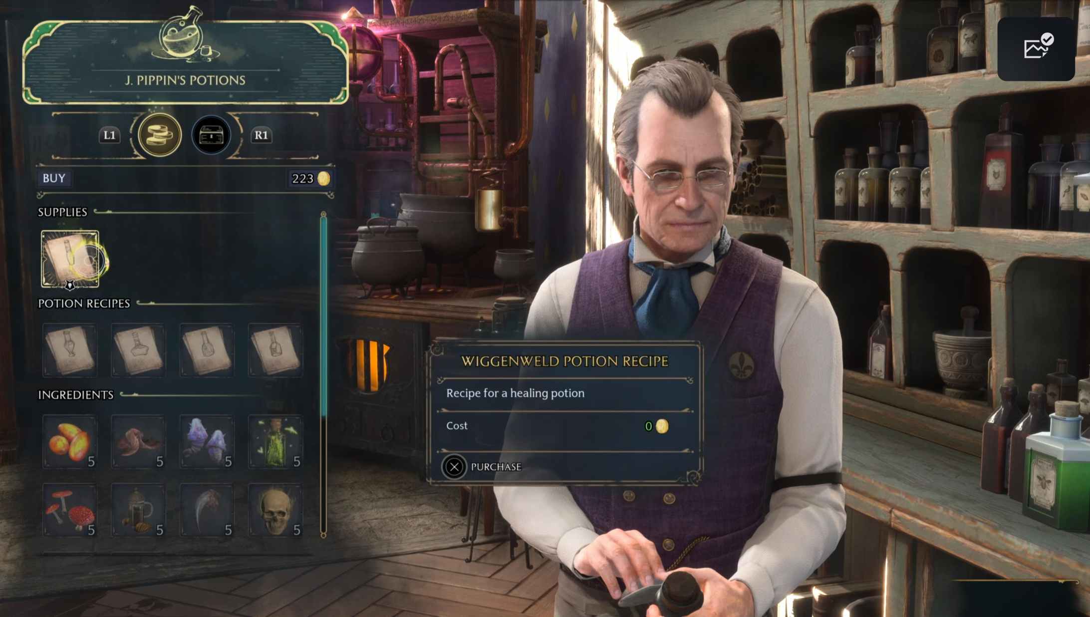 How to Brew Wiggenweld Potion Hogwarts Legacy Potion Recipe Touch