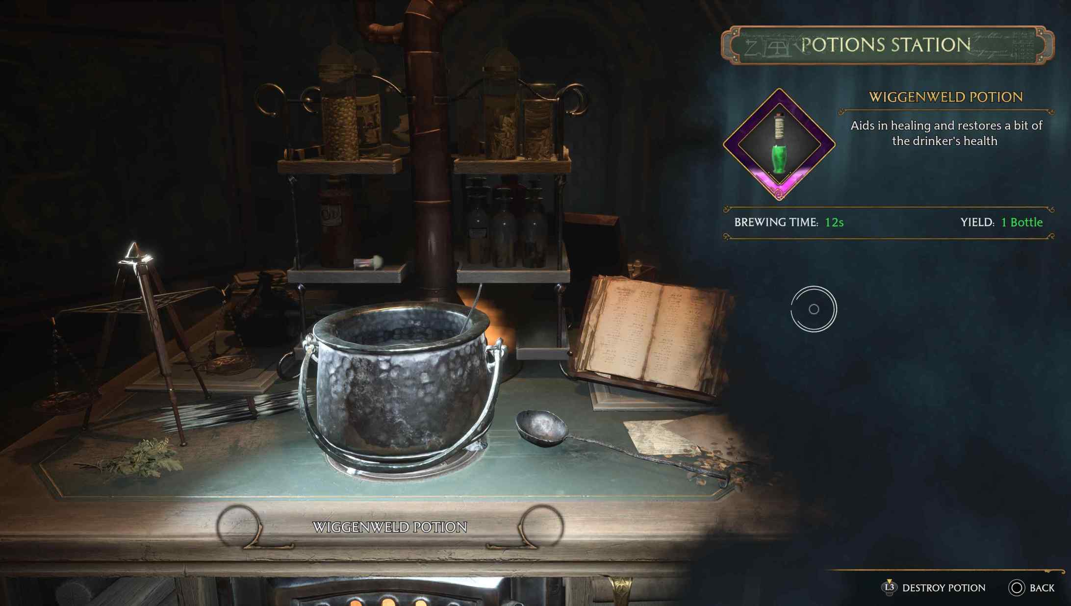 How to Brew Wiggenweld Potion Hogwarts Legacy Potion Recipe Touch
