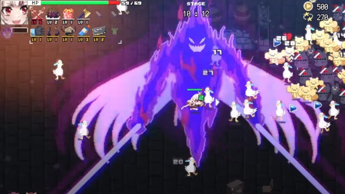ayame using an attack in holocure