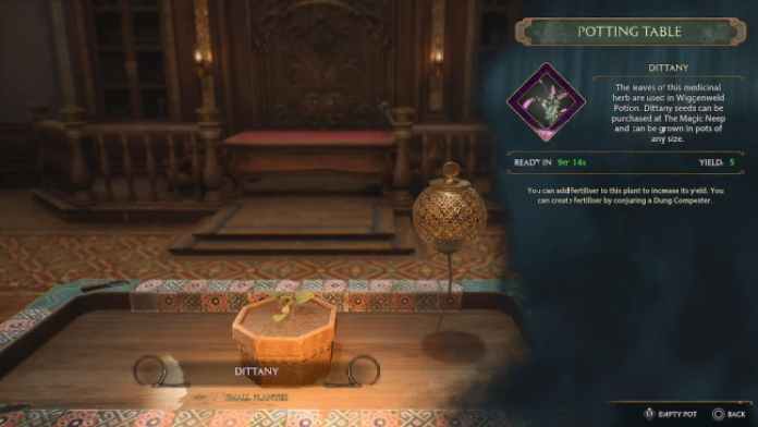 How to empty pots in Hogwarts Legacy