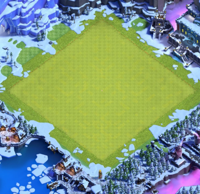 clash of clans epic winter scenery