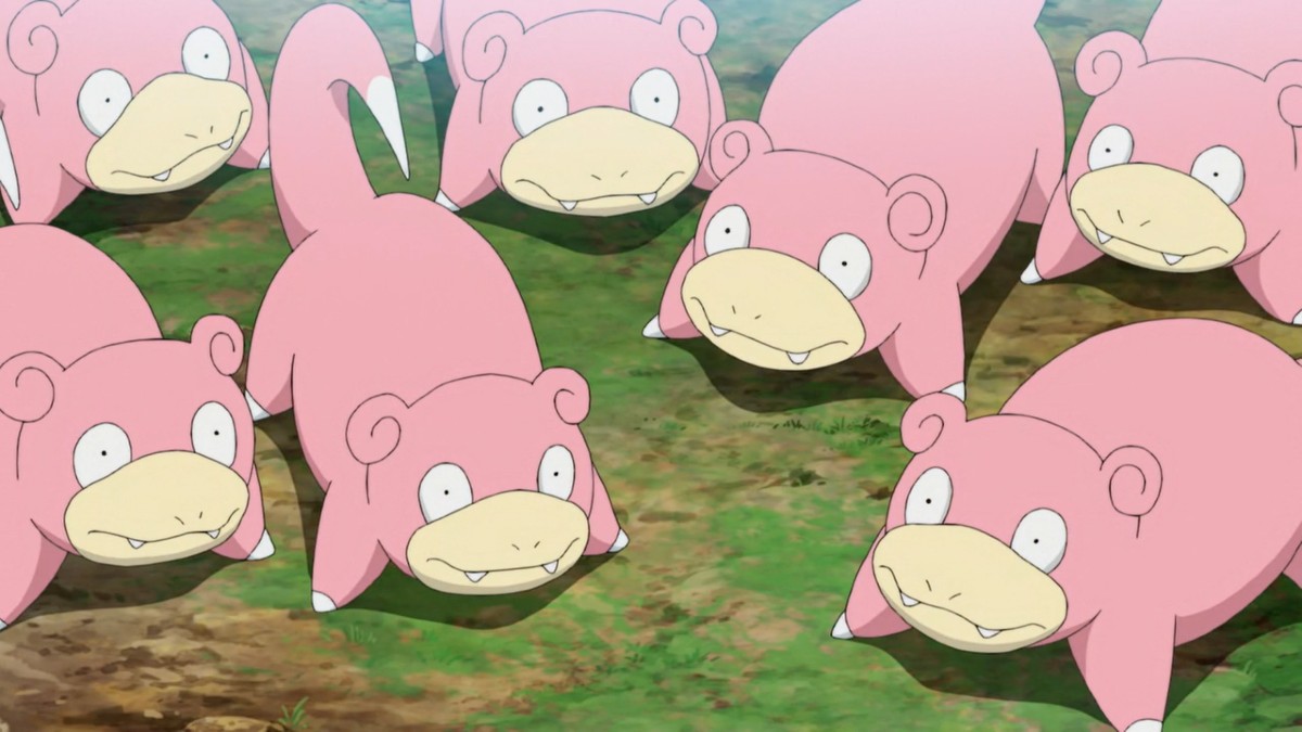 a slowpoke family in pokemon