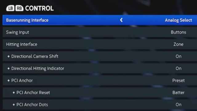 MLB The Show 23 hitting settings