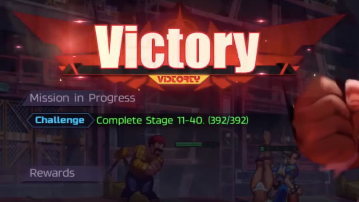 Stage 11-40 in Street Fighter Duel