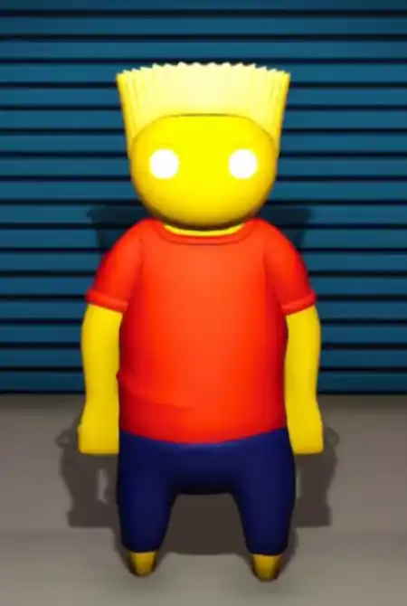 Gang Beasts Bart Simpson costume