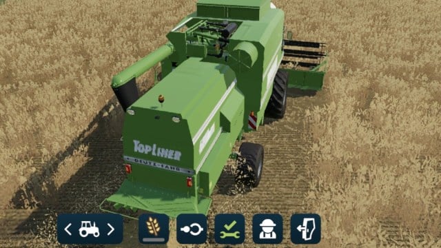 A harvester in Farming Simulator 23.
