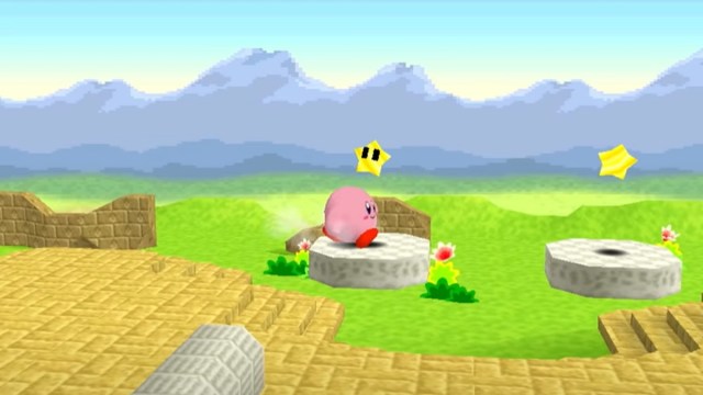 Kirby in the Crystal Shards.