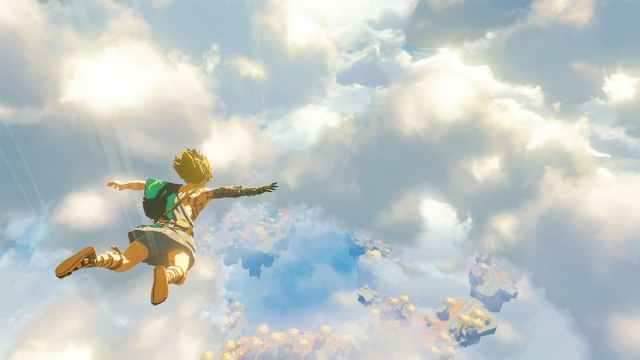 Link falling in Tears of the Kingdom
