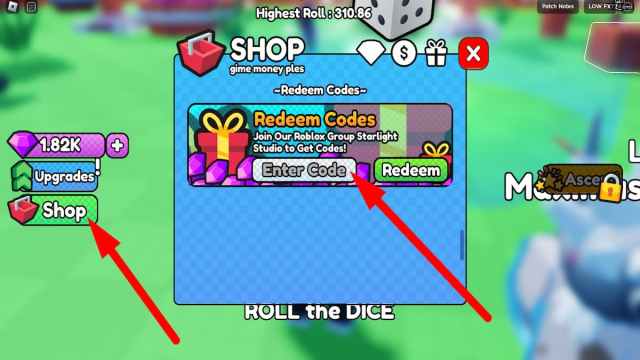 How to redeem codes in Roll The Dice