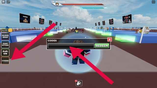 How to redeem codes in Untitled Boxing Simulator