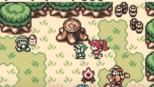 Din and Link in Legend of Zelda Oracle of Ages