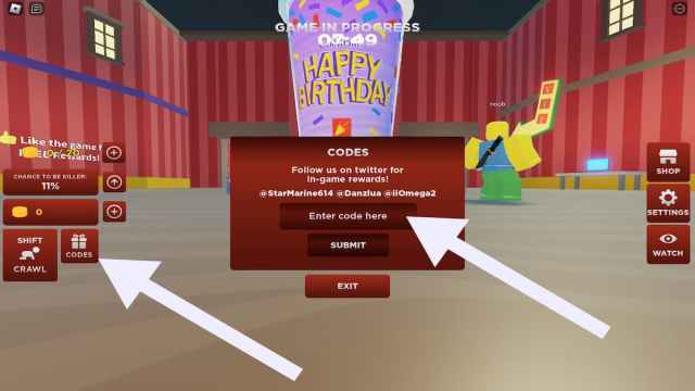 How to redeem codes in Grimace Shake on Roblox