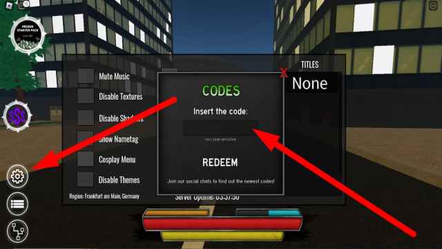 How to redeem codes in Project Baki 2